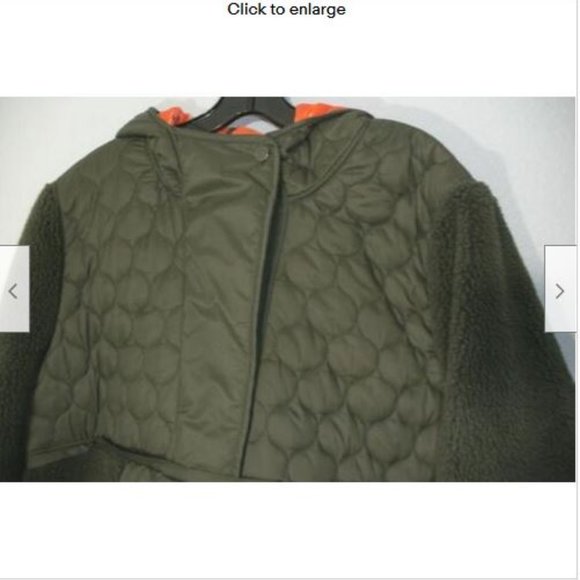 NWT Veronica Beard Leo Sherpa Fleece Quilted Pullover Jacket XL - Picture 8 of 12